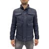 Herman & Sons Giacca field jacket uomo Herman & Sons, tg S blu in piuma d'oca, sconto 70%.