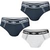 Stock 3 paia slip uomo UMBRO pack mutande cotone elasticizzato TOOCOOL 713-715