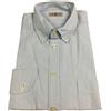 BRANCACCIO camicia righe celeste/bianco NICOLA BD GOLD button down con taschino