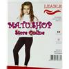 LEABLE Leggings Bambina LEABLE Art. Barbie in Cotone Bielastico Nero Blu Rosso Verde