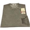 DELLA CIANA maglia uomo girocollo mastice tinto freddo 100% cotone MADE IN ITALY