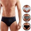 Enrico Coveri 6 Slip uomo Enrico Coveri in cotone con elastico esterno loggato art ES1000