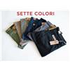 Paladino , mastino pantalone uomo estivi Paladino 100% cotone vita alta taglio jeans leggeri