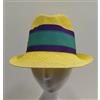 Borsalino Cappello Donna BORSALINETTE By Borsalino 100% Panama giallo fascia verde viola