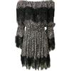 IL THE DELLE 5 Abito donna maculato IL THE DELLE 5 manica lunga pizzo DORIS35 ST MADE IN ITALY