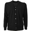 FERRANTE Cardigan Uomo nero FERRANTE con bottoni 100% lana MADE IN ITALY 22202
