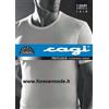 Cagi 3 T-shirt uomo Cagi manica corta a girocollo in puro jersey di filoscozia - 1318