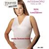 Intissimipiù 3 Canotte donna Intissimopiu spalla larga in lana cotone con forma seno art 883