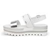 Nero Giardini Sandalo con Zeppa Donna Nero Giardini Brill Platino - E218880D415