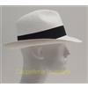 Made in Italy CAPPELLO PAGLIA TIPO PANAMA BIANCO Tesa Larga MADE IN ITALY