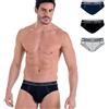 Navigare 6 Slip uomo Navigare in cotone elasticizzato con elastico logo e bande art 314