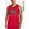 Under armour CANOTTA UNDER ARMOUR BASELINE REVERSIBLE- 1377310-600 col. rosso/nero