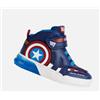 Geox Sneakers alte elastici e strappo Geox Grayjay Marvel Avengers Bambino CON LUCI