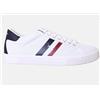 US Polo Assn. Sportiva bassa sneakers uomo BIANCO logo tessuto light US POLO ASSN Marcs006