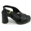 Mjus T57001 sandalo pelle nero cinturino tacco tondo 8cm T