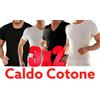 pigepa 3 maglia intima uomo caldo cotone scollo a V maglietta girocollo t-shirt intimo