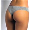 SieLei Slip brasiliana donna SieLei in cotone elasticizzato con profili pizzo - 1257