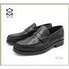 Angela Barba Mocassini da uomo eleganti college in vera pelle mocassino scarpe classiche nero