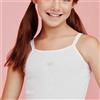 Ellepi 3 Canottiere da bambina Ellepi spalla stretta in cotone con ricamo strass / 8200