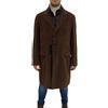 ICA Cappotto lungo uomo ICA, marrone con pettorina taglia 54 in FUSTAGNO, sconto 70%
