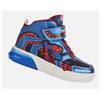 Geox Sneakers alte elastici e strappo Geox Grayjay Marvel Spider Man Bambino CON LUCI