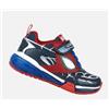 Geox Sneakers elastici e strappo Geox Bayonyc Marvel Spider Man Bambino CON LUCI blu