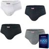 Rossoporpora o Primal 3 Slip uomo Rossoporpora/Primal Over Size comfort in cotone con elastico interno