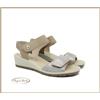 Enval Soft Sandali da donna bassi Enval Soft con zeppa in pelle cuoio strappi comodi scarpe
