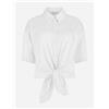 Guess Bowed June Shirts - Camicia Con Nodo Bianco - Taglia S Abbigliamento Donna