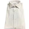 BRANCACCIO Camicia Uomo manica lunga BRANCACCIO bianca operata GIO' BR14501 100% cotone