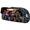 Karactermania Batman e Superman Astuccio Porta Tutto Matite Penne con Zip Scuola