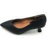 Francesco Milano B01-01a decollete pelle blu tacco 5cm fondo gomma 3/4