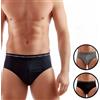 Enrico Coveri 3 Slip uomo Enrico Coveri in cotone con elastico esterno loggato art ES1000