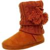 DE FONSECA Pantofole stivaletto bordo maglia treccia arancio