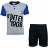 MIGLIARDI Pigiama F.C. Inter B2IN16053 da bambino con t-shirt mezza manica e pantaloncino