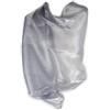 Emila Stola cerimonia organza coprispalle elegante scialle sciarpa foulard argento