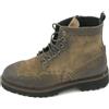 Exton EX9052 stivaletto camoscio anticato steppa cerniera ricamo inglese 1-2