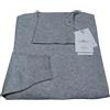 DELLA CIANA maglia uomo collo alto grigio c 80% lana 20 % cashmere MADE IN ITALY