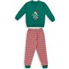 Oronero Pigiama natalizio bambino lungo bimbo Elfo Natale caldo cotone Oronero 5777