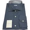 BORSA camicia uomo avio 100% cotone MADE IN ITALY vestibilita' slim