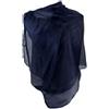 Emila Coprispalle organza blu stola cerimonia elegante leggero scialle sciarpa foulard