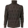 FERRANTE Maglia uomo cotone/lana collo alto losanghe FERRANTE mod 42U26801 MADE IN ITALY