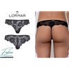 Lormar Brasiliana Slip Intimo da Donna Prestige Lormar Pizzo Elastico Vita Bassa Sexy