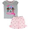 L.O.L Suprise Pigiama bambina LOL Surprise t-shirt e pantaloncino in cotone stampato 2821