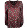 JUSTMINE blusa donna senape/nero/prugna JABBLFW23-F1136 1007