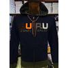 Guru Felpa uomo Guru aperta con logo ricamato e tasche,bordi in contrasto art G993011