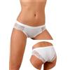 Jadea 3 Slip donna Jadea vita bassa in cotone modal con inserti in pizzo art 520