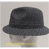 Made in Italy CAPPELLO UOMO CASUAL PIED DE POULE NERO TESSUTO LANA MADE IN ITALY MISURA 59