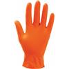 Icoguanti 50 Guanti monouso lavoro nitrile arancione Hi Grip 773 con bordino senza polvere