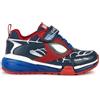 GEOX RESPIRA BAYONYC MARVEL SPIDER MAN A/I scarpe bambino sneakers luci pelle te
